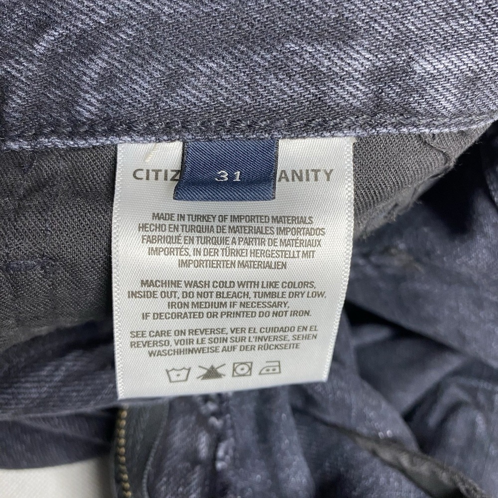 Citizens of Humanity Daphne High Rise Straight Stovepipe Leg Jeans Sz 31 Black - Picture 11 of 15